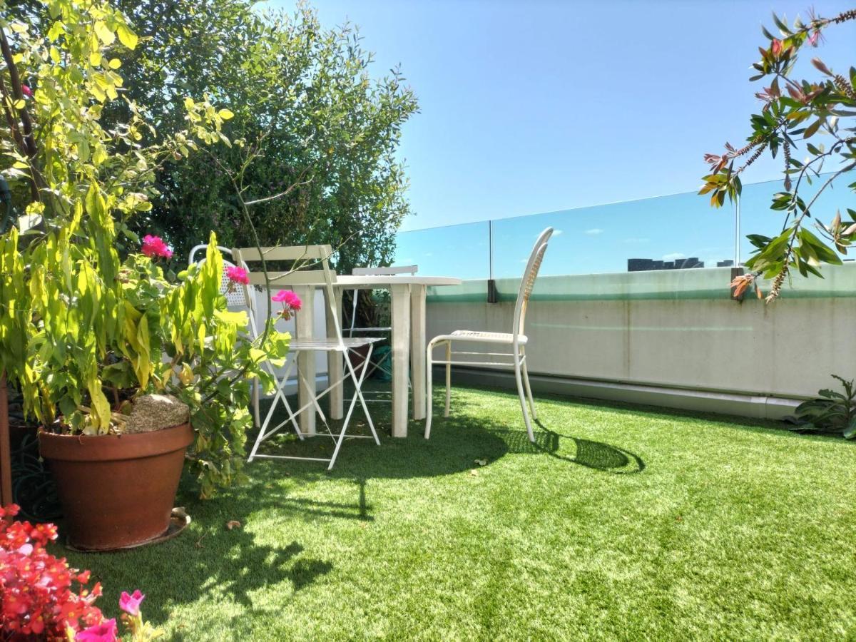 Ferienwohnung Preciosa Habitacion Doble En Atico Con Terraza II Santiago de Compostela Exterior foto